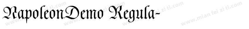 NapoleonDemo Regula字体转换